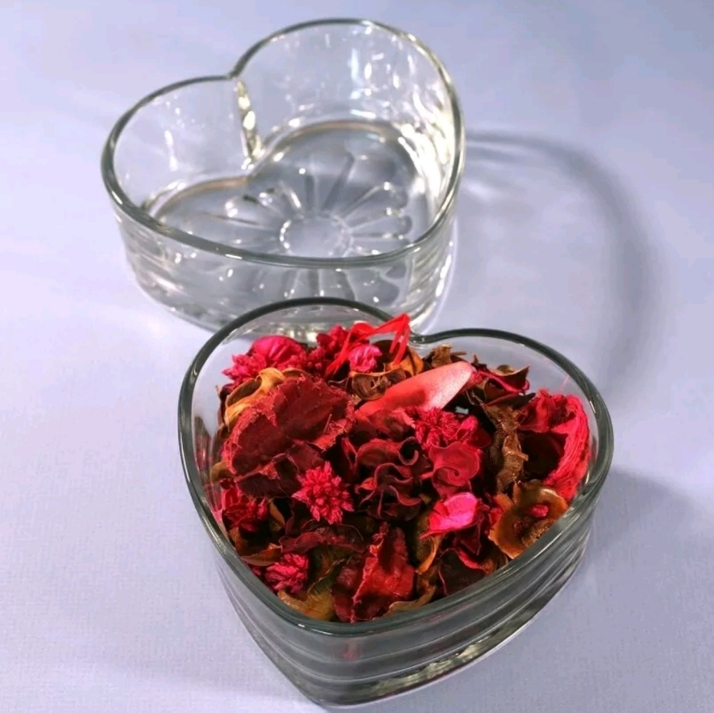 6" Heart Glass Dish